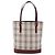 Borsa Tote Nova Check Burberry in Tela Beige Oro Auth ep11287 D'oro - vista 13