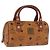 Borsa MCM Logogram Vicetos in pelle PVC marrone e oro Auth BA7357 D'oro