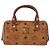Borsa MCM Logogram Vicetos in pelle PVC marrone e oro Auth BA7357 D'oro - vista 2