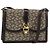 Céline Borsa a Spalla Celine C Sulky in Tela Marrone Oro Auth gh1083 D'oro