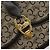 Céline Borsa a Spalla Celine C Sulky in Tela Marrone Oro Auth gh1083 D'oro - vista 17