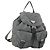 PRADA Rucksack aus grauem Nylon mit Silber authentisch kk572 Braun
