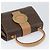 Céline Bolso de mano de lona Macadam Circle CELINE en cuero PVC marrón dorado Auth 149189 Castaño - vista 6