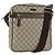 Gucci Borsa a Spalla GG Supreme PVC Marrone Oro 201448 Auth 146911 D'oro