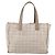 CHANEL Nuova Borsa Tote da Viaggio Nylon Beige Oro CC Auth ti3422 D'oro - vista 3
