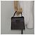 Borsa a mano Gancini in gomma marrone Auth gh987 di Salvatore Ferragamo - vista 20
