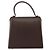Borsa a mano Gancini in gomma marrone Auth gh987 di Salvatore Ferragamo - vista 3