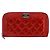 CHANEL Boy Chanel Lange Geldbörse Lackleder Rot Silber CC Auth 143150 - Ansicht 13