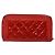 CHANEL Boy Chanel Lange Geldbörse Lackleder Rot Silber CC Auth 143150 - Ansicht 2