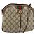 Borsa a Spalla Gucci GG Supreme Web Sherry Line PVC Beige 904 02 047 Auth hk2990 D'oro