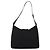 Bolso de Hombro Gancini de Nylon Negro y Plata de Salvatore Ferragamo Auth hk2985 - vista 2