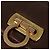 Borsa a Spalla Gancini in Pelle Marrone e Oro Salvatore Ferragamo Auth hk2983 D'oro - vista 17