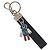 PRADA Charm Métal Cuir 2Set Noir Argent Auth 143381 Argenté - vue 2