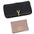 Portafoglio in pelle Salvatore Ferragamo Saint Laurent 2 pezzi Rosa Nero Auth am9788