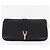 Portafoglio in pelle Salvatore Ferragamo Saint Laurent 2 pezzi Rosa Nero Auth am9788 - vista 2