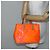 LOUIS VUITTON Borsa Reade PM Monogram Vernis Fluo Rosa Arancio M91903 Auth 143574 Arancione - vista 22