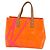 LOUIS VUITTON Borsa Reade PM Monogram Vernis Fluo Rosa Arancio M91903 Auth 143574 Arancione - vista 3