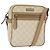 Gucci Borsa a Spalla GG Supreme PVC Beige Oro 233268 Auth gh908 D'oro