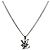 COLLANA Monogram Row in metallo Argento LOUIS VUITTON M02254 LV Auth 143366