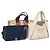 Autre Marque Borsa Stella MacCartney GIVENCHY BALLY in tela e suede 3Set Blu Beige Auth BA6093 Blu navy