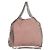 Autre Marque Borsa a spalla Stella McCartney Chain Fabera in suede rosa argento autentica BA5956