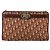 Borsa a Spalla in Tela Trotter Christian Dior Rossa Oro Auth 143135 - vista 13