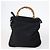 Borsa a Spalla Gucci Bamboo Jackie Nylon 6Set Nera Auth bs29393 Nero - vista 3