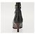 Stivaletti LOUIS VUITTON in Pelle Suhari 34 1/2 Nero Oro LV Auth 143282 D'oro - vista 31