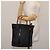 Borsa a mano in nylon nero e argento Gucci Bamboo 000 1998 0508 Auth 143305 - vista 21