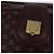 Céline Borsa a Spalla in Tela Macadam CELINE Bordeaux Oro Auth BA6206 D'oro Bordò - vista 10