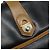 Céline Bolso de Hombro de Cuero Negro y Dorado Auth BA6127 - vista 17