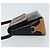Céline Bolso de Hombro de Cuero Negro y Dorado Auth BA6127 - vista 4