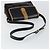 Céline Bolso de Hombro de Cuero Negro y Dorado Auth BA6127 - vista 7
