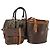 Céline Borsa a tracolla CELINE C Macadam Canvas PVC Leather 3 Set Brown Gold Auth 142449 Marrone D'oro