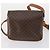 Céline Borsa a tracolla CELINE C Macadam Canvas PVC Leather 3 Set Brown Gold Auth 142449 Marrone D'oro - vista 10