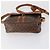 Céline Borsa a tracolla CELINE C Macadam Canvas PVC Leather 3 Set Brown Gold Auth 142449 Marrone D'oro - vista 14