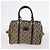 Céline Borsa a tracolla CELINE C Macadam Canvas PVC Leather 3 Set Brown Gold Auth 142449 Marrone D'oro - vista 2