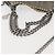 Autre Marque Sac à épaule Stella McCartney Chain Fabera en daim gris argent authentique BA6056 Marron Argenté - vue 7