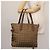 CHANEL Nuova Borsa Tote da Viaggio Nylon Khaki CC Auth 143817 Cachi - vista 23