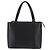 Borsa a mano in pelle nera e argento autentica BURBERRY am9355 Nero - vista 13