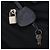 Borsa Boston PRADA in nylon nero argento autentica 135305 - vista 9