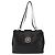Bulgari Borsa tote in pelle nera e argento con logo circolare BVLGARI Auth BA6604 Nero - vista 13