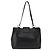 Bulgari Borsa tote in pelle nera e argento con logo circolare BVLGARI Auth BA6604 Nero - vista 2
