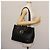 Bulgari Borsa tote in pelle nera e argento con logo circolare BVLGARI Auth BA6604 Nero - vista 23