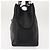 Bulgari Borsa tote in pelle nera e argento con logo circolare BVLGARI Auth BA6604 Nero - vista 3