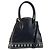 Borsa a mano in pelle Y Motif SAINT LAURENT 2 in 1 Blu Navy Oro Auth sw1605