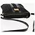 Borsa a Spalla Vala in Nylon Smaltato Nero Auth BA6793 di Salvatore Ferragamo - vista 6