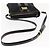 Borsa a Spalla Vala in Nylon Smaltato Nero Auth BA6793 di Salvatore Ferragamo - vista 7