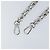 LOUIS VUITTON Cintura a Spalla in Catena Metallo 23,2"" Argento LV Auth 150646 - vista 3