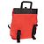 Zaino LOEWE in tela nera e rossa Auth bs30603 Nero Rosso